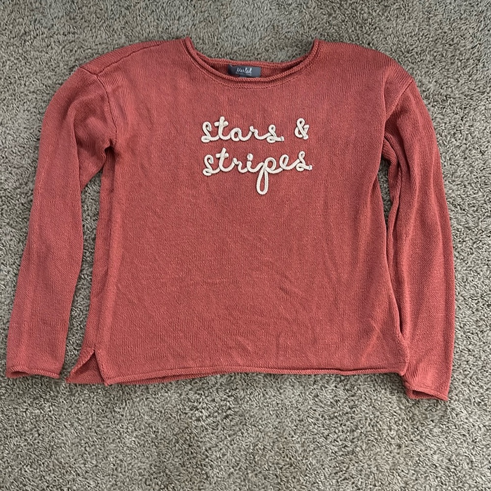 Marled pink sweater